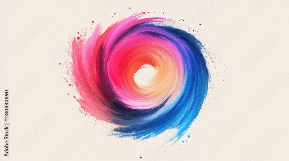 Poster a playful swirl of holi colors captured in motion, creating a dynamic and festive design on a neutra