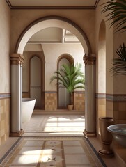 bathroom interior design concept 