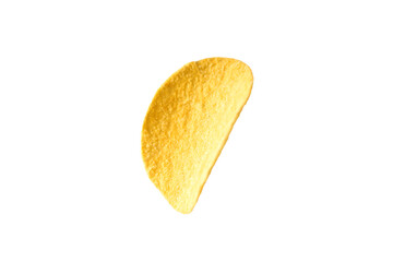 Potato chips isolated on white background