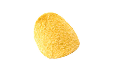 Potato chips isolated on white background