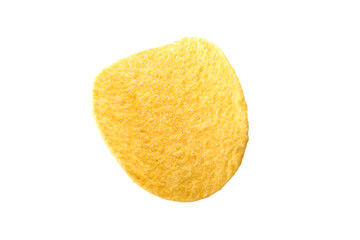 Potato chips isolated on white background