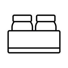 Kitchen spices line icon vector design in trendy style