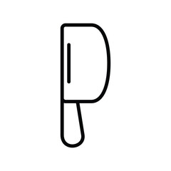 Kitchen knife icon line vector design illustration in trendy style