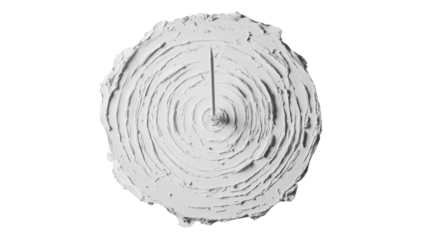 Target with arrow in the center transparent background