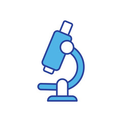 Microscope icon isolated on a white background. Vector illustration.