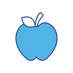 Apple icon isolated on a white background. Vector illustration.