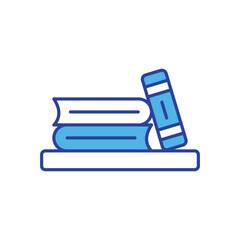 Library icon isolated on a white background. Vector illustration.