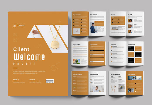 Client Welcome Packet Template Layout