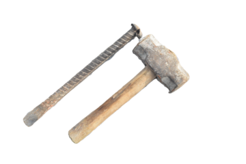 old rusty hammer