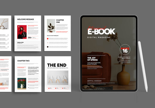 Modern Digital Magazine EBook Template