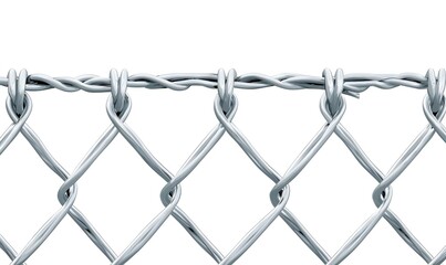 Fototapeta premium Minimalist Barbed Wire Art, a stark representation of confinement and resilience, featuring sharp lines and a monochromatic palette.