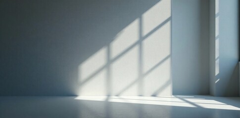 Obraz premium Subtle gray setting, soft light & shadows highlight product, style, clean, minimalism