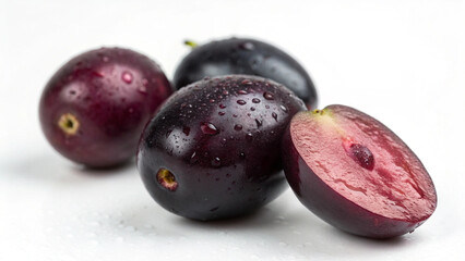 jamun on white background