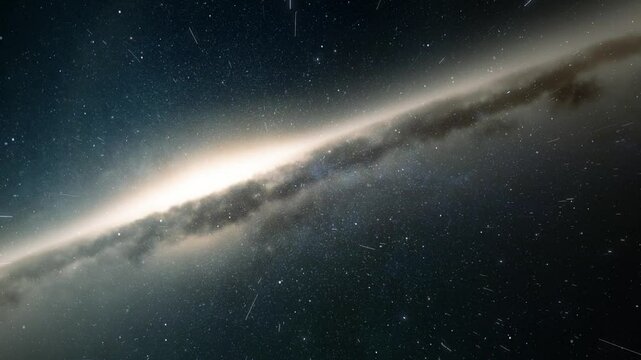 Cosmic Galaxy Exploration, Endless universe with stars and galaxies in outer space.