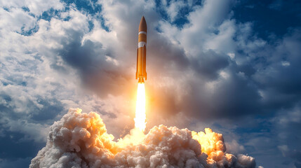 Rocket Launch: A Breathtaking Ascent into the Atmosphere