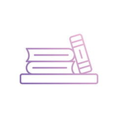 Library icon isolated on a white background. Vector illustration.