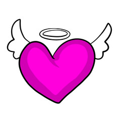 Heart Character Illustration. Love Character Art