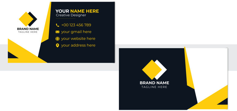 Business card design template, Clean professional business card template, visiting card, business card template.