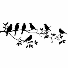 birds on a branch