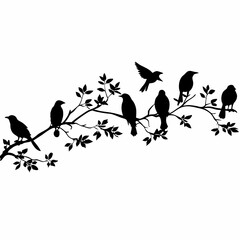 birds on a branch