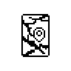 Fototapeta premium map world location pixel art