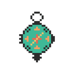 compass design retro pixel art