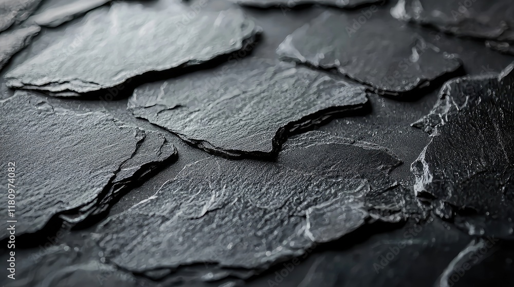Poster dark grey slate texture: abstract stone background image. perfect for design projects, adding natura