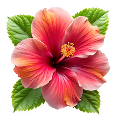 hibiscus flower isolated on white background