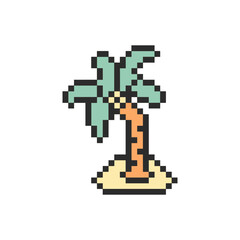 coconut tree pixel art for your needs