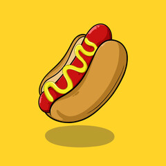 hot dog illustration
