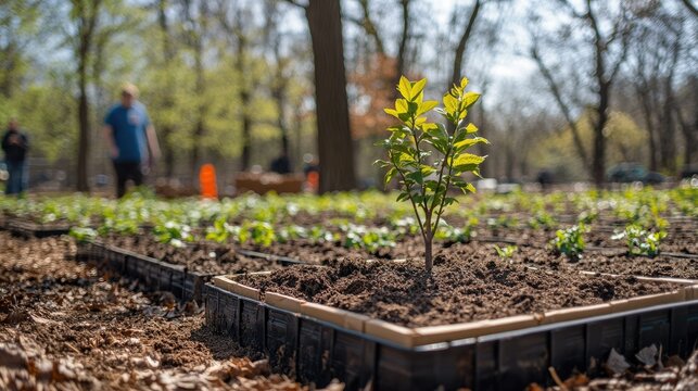 3.12 Arbor Day, people planting trees, planting saplings, big trees, trees of life, greening