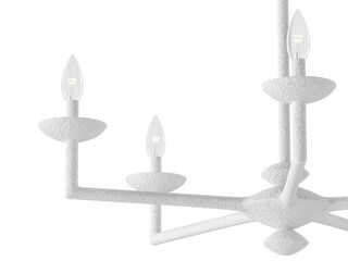 RH Pesaro Chandelier - Elegant Lighting Fixture Against Black Background	
