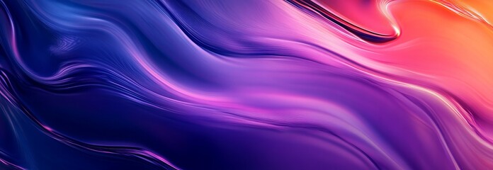 Obraz premium Abstract purple, pink, and blue liquid wave background.