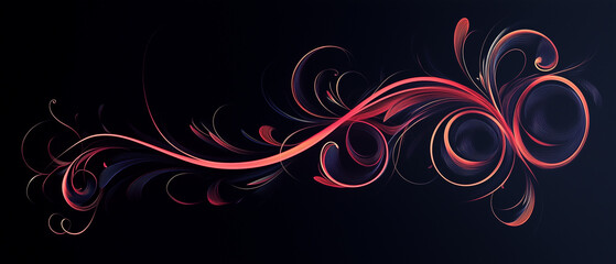 Graceful New Year script with intricate swashes and minimalistic colors-3