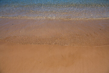Calm sea water background. Tranquil water landscape with calm surface.