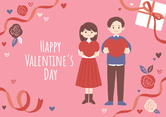 バレンタインデーのイメージイラスト　デザイン