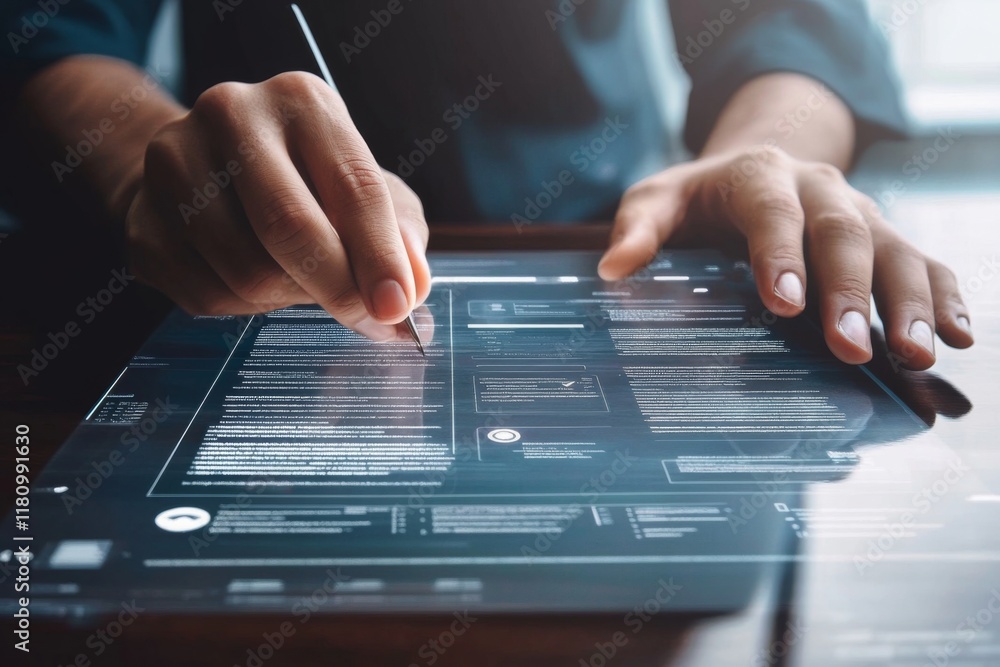 Poster hands engaged in the seamless operation of electronic signatures.
