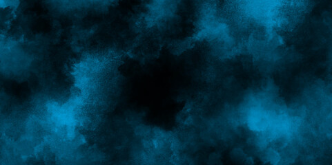 Smoke in the dark blue texture, Abstract blue grunge clouds smoke texture background, watercolor painted mottled blue background with vintage marbled textured for your creative design.