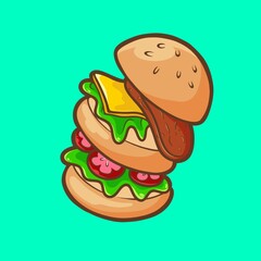 burger illustrations
