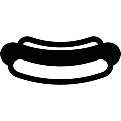 Simple vector icon hot dog