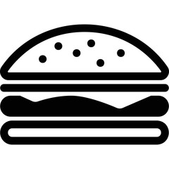 Simple vector icon burger