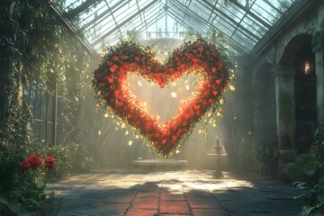 Creative Valentine heart design for festive and romantic projects