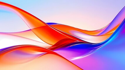 Fototapeta premium Abstract artwork of flowing red blue and purple lines. Abstract swirling lines in red, blue, and purple hues. Suitable for modern designs, backgrounds, and artistic projects needing dynamic visuals.