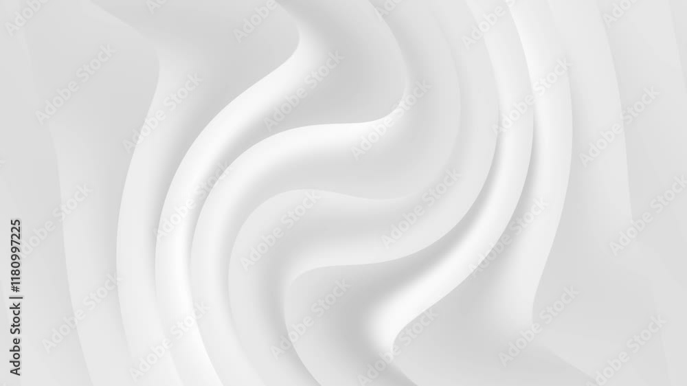 Poster abstract curve waves flowing white corporate background. loop animation
