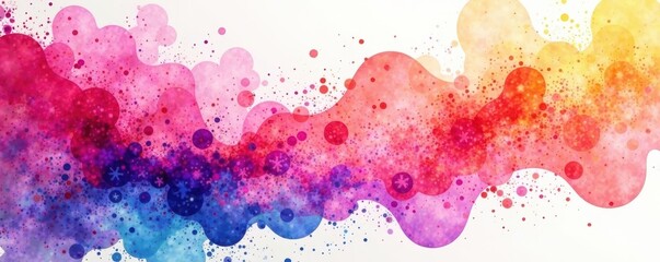 Vibrant watercolor splashes, perfect for business cards , elegant, splash