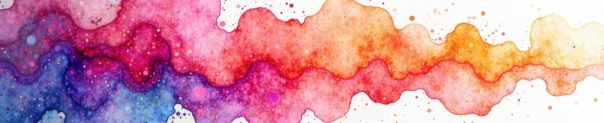 Vibrant watercolor washes, perfect for business cards , element, colorful