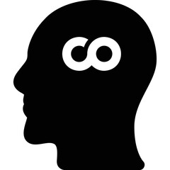 Simple vector icon head