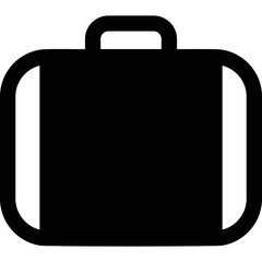 Simple vector icon luggage