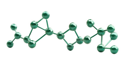 Obraz premium Molecular and DNA model transparent background
