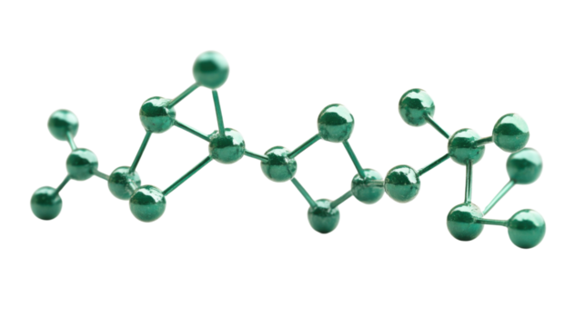Molecular and DNA model transparent background